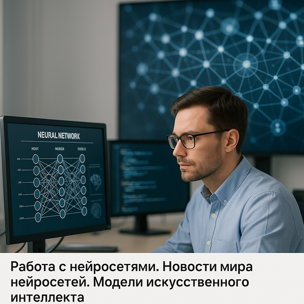 Работа с нейросетями: последние новости мира нейросетей и модели искусственного интеллекта