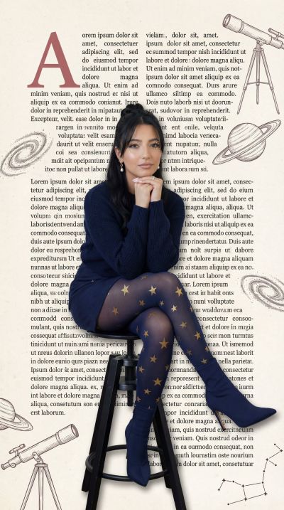 Navy Gold Editorial Cover