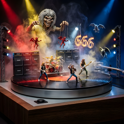 Vintage Turntable Mini Concert