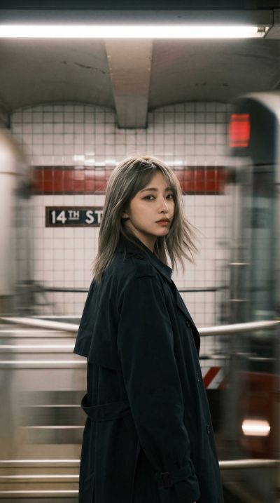 Subway Platform Wong Kar Wai Style Glance