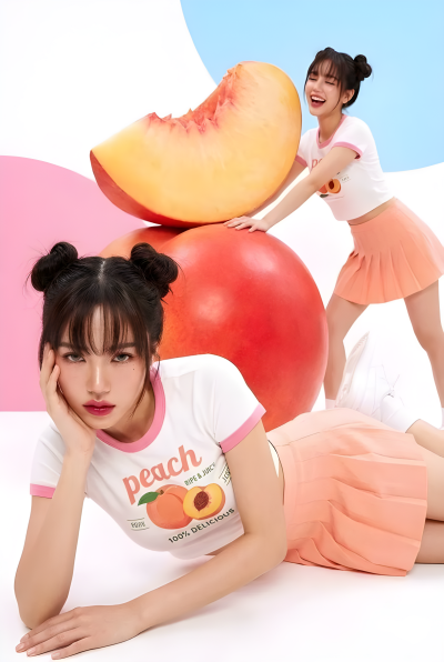 Peachy Duo Editorial