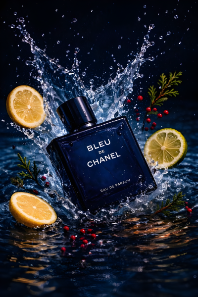 Blue Splash Luxury Perfume Ad