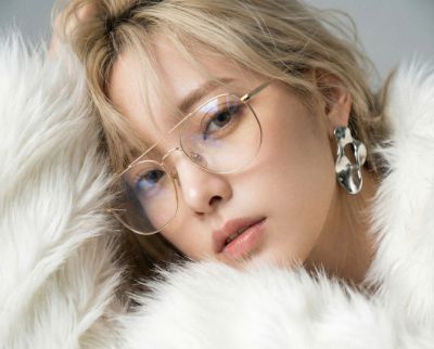 Nostalgic White Fur Close Up Portrait