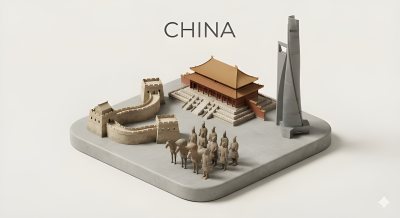 Minimalist Landmark Diorama