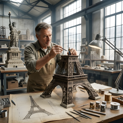 Eiffel Tower Light Model Craftsman