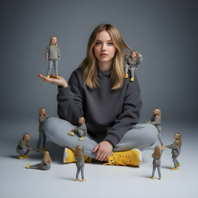 Playful Mini Me Girl