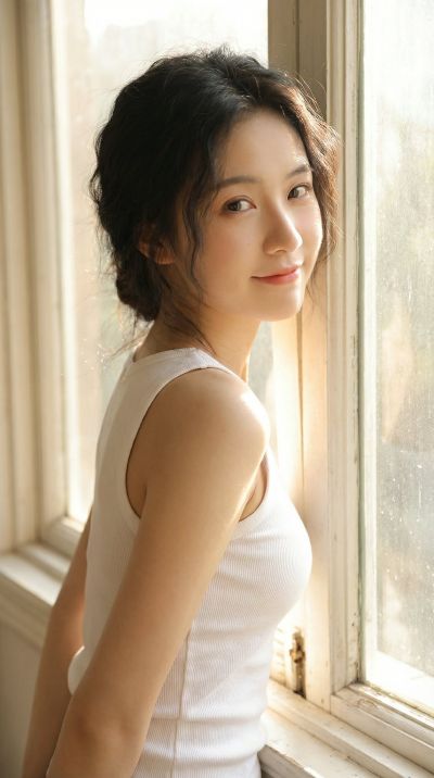 Gentle Backlit Window Gaze