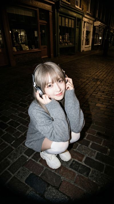 Urban Fisheye Flash Contrast Portrait