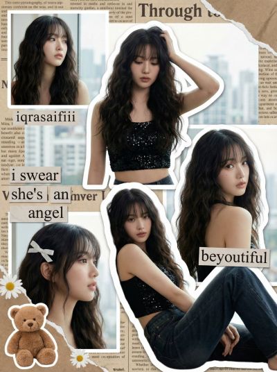 Y2K K Pop Scrapbook Collage