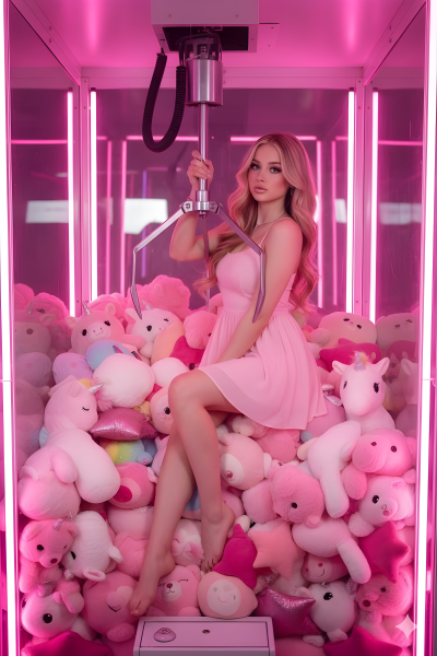 Neon Pink Claw Dream Girl