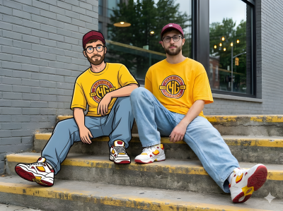 Real Cartoon Street Portrait