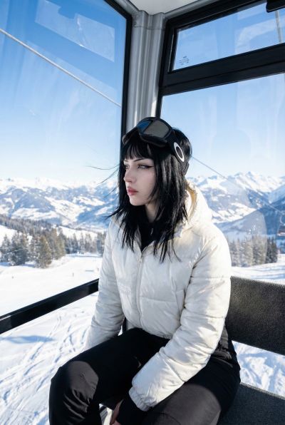 The Cable Car And The Snow Mountain Girl