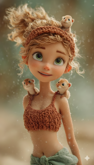 3D Animation Style Portrait