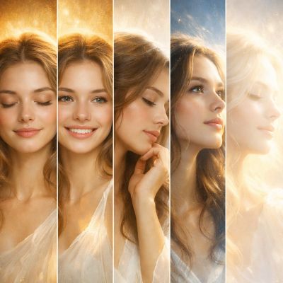 A Hyperrealistic Vertical Collage