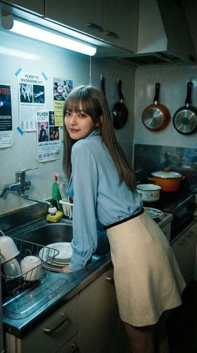 Midnight Kitchen Solitude