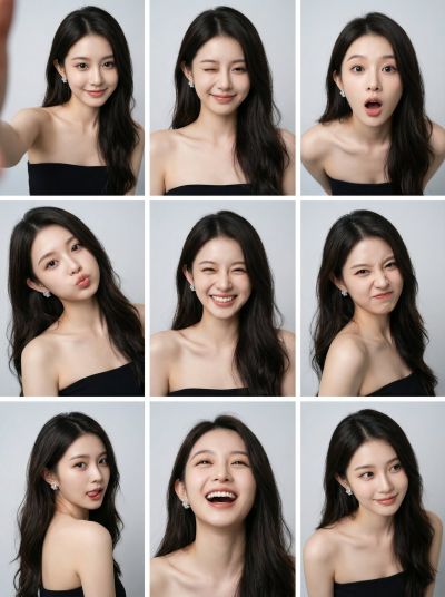 Nine Grid Hippocampus Studio Portrait