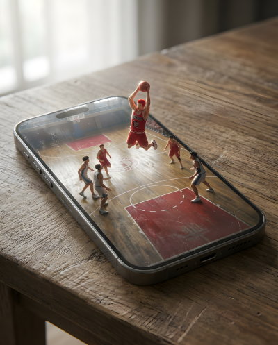 Pocket The Sports World Through Phone Screen