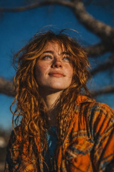 A Quiet Gaze At Golden Hour