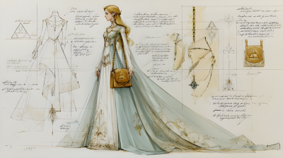 Fashion Design Sketch Based On The Character