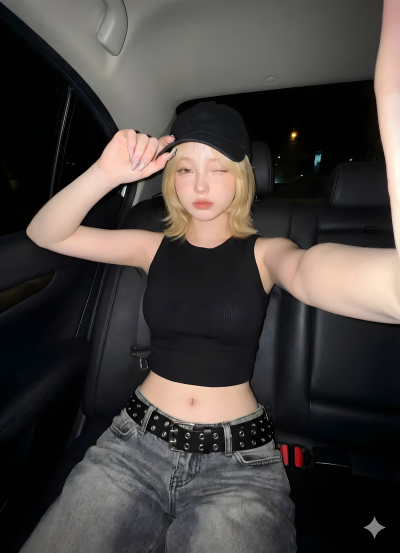 Flashlit Night Ride Selfie