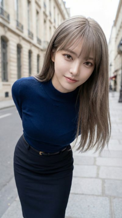 High Angle Chic Influencer Portrait