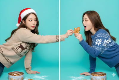 Christmas Special Gingerbread Cross Frame Feeding