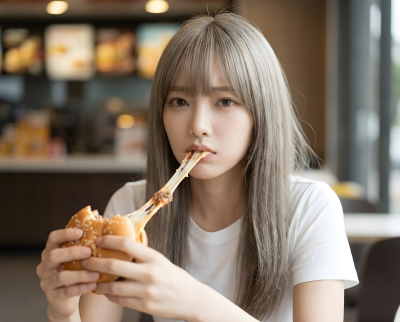 The Stretching Hamburger A Confused Close Up Moment