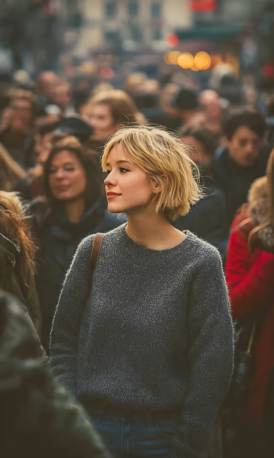 Ultra Realistic 8K Candid Street Portrait