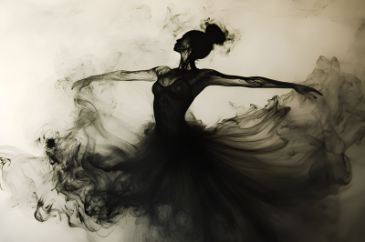 Ink Style Dreamy Poetic Atmosphere