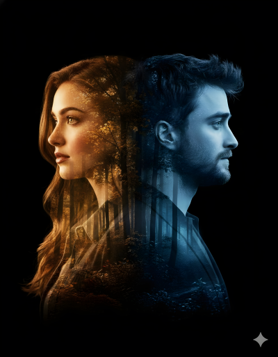 Cinematic Double Exposure Poster Design