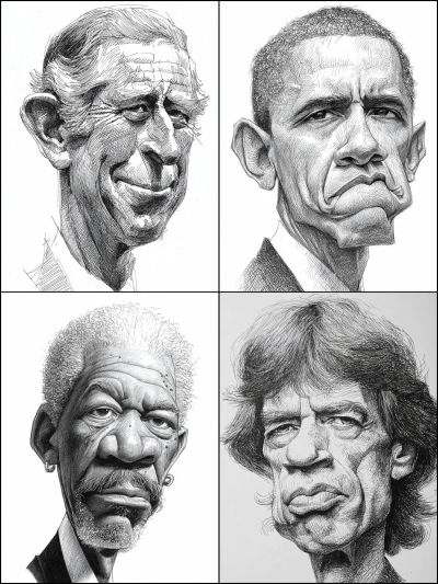 Black And White Sketch Hand Drawn Comics