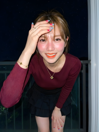 A Sweet And Realistic Portrait Of A Girl