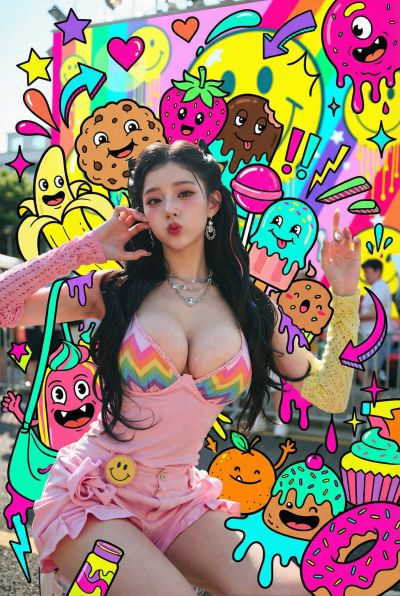 Candy Monsters Around Characters