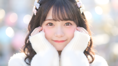 Cute Idol Close Up Portrait