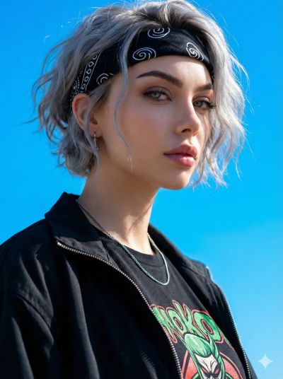 Modern Avant Garde Close Up Of A Woman