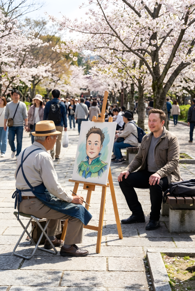 Musk Painting In The Park