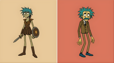 Gorillaz Style Characters
