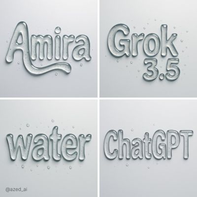 Abstract Liquid Typography