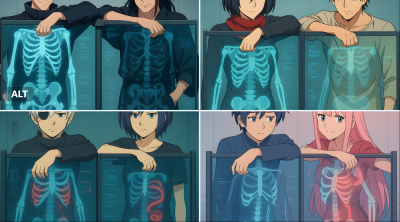 Behind Transparent X Ray Panel