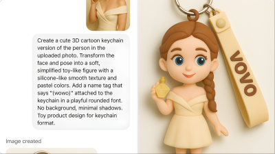 3D Cartoon Keychain