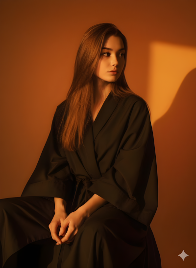 Vertical Portrait Of A Beauty