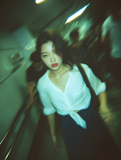 Beauty In Tokyo Subway Stairwell