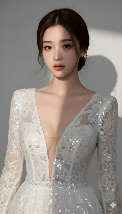 Hyperrealistic Beautiful Woman Portrait