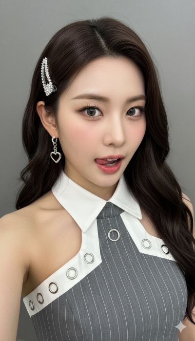 Young East Asian K Pop Idol Style