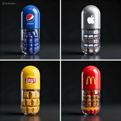 Brand 3D Render Of Large Capsule Container