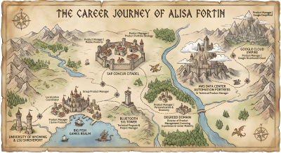 Career Journey Visualized As A Map