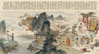 Long Form Ancient Poem Painting