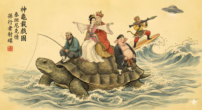 Traditional Gongbi Ink Wash Painting