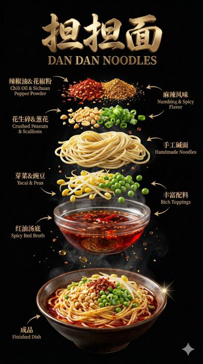 Premium Poster For Dan Dan Noodles