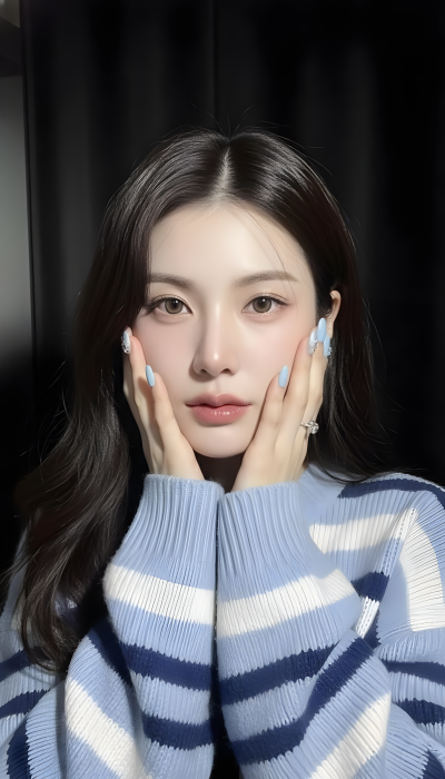 Realistic Selfie Of A Young Woman